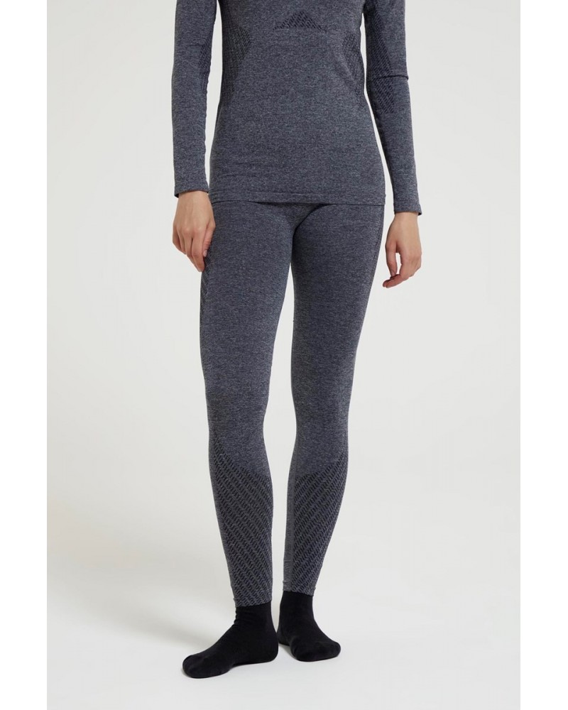 Off Piste II Womens Thermal Leggings Black $14.99 Pants