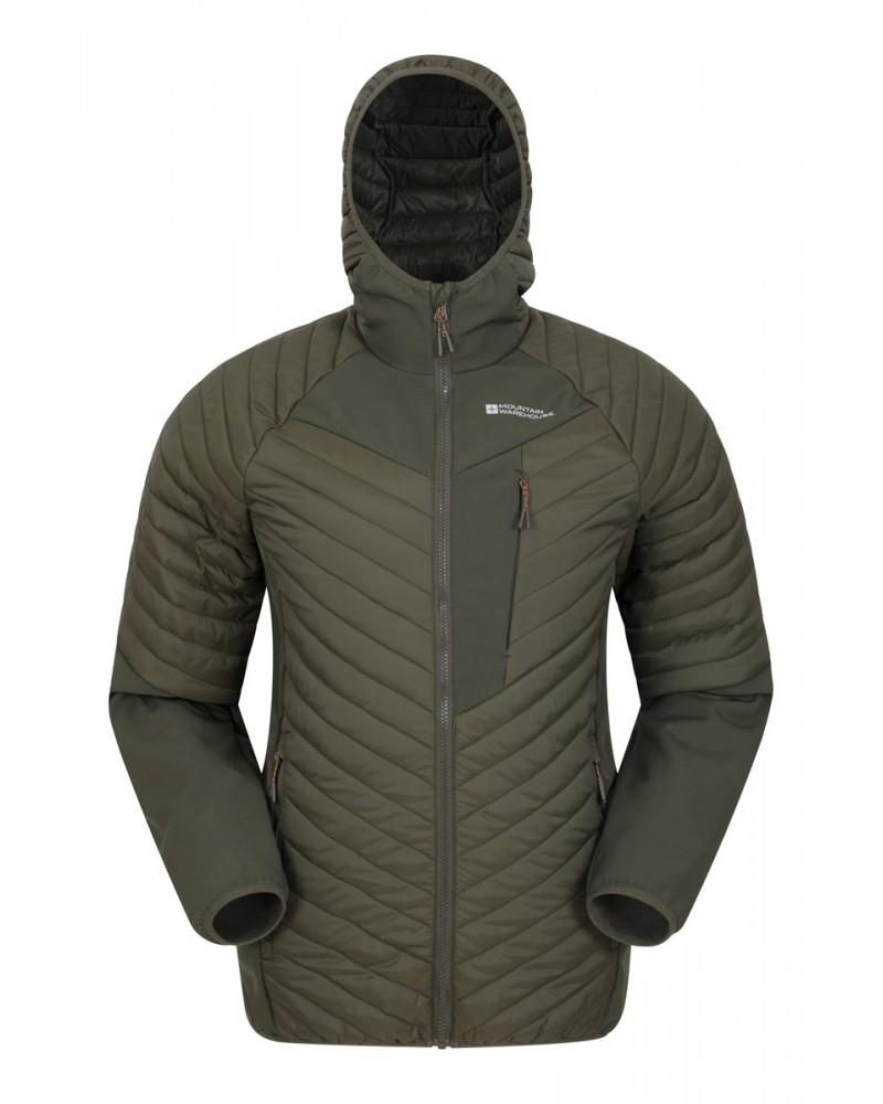 Quantum Mens Insulated Softshell Jacket Khaki $31.79 Jackets