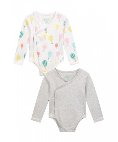 Organic Kimono Bodysuits - 2-Pack Beige $14.78 Babywear