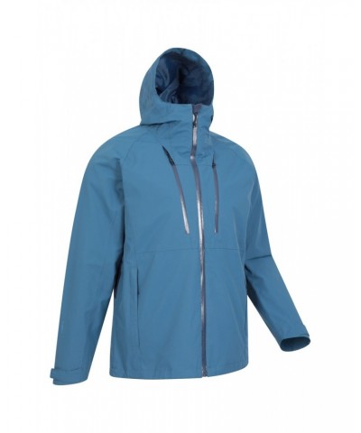 Stride Extreme Stretch Panel Mens Waterproof Jacket Blue $37.79 Jackets