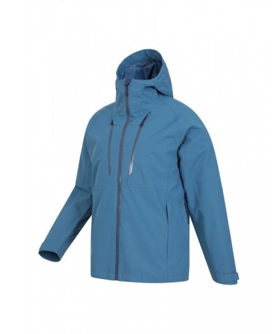 Stride Extreme Stretch Panel Mens Waterproof Jacket Blue $37.79 Jackets