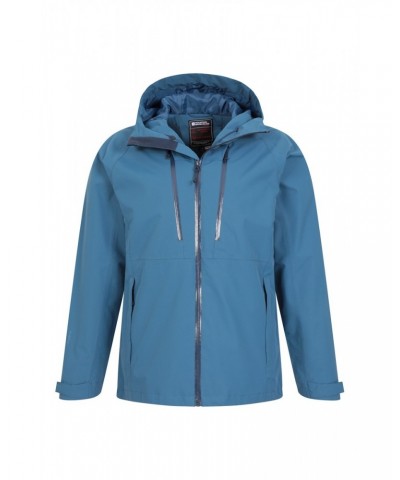 Stride Extreme Stretch Panel Mens Waterproof Jacket Blue $37.79 Jackets