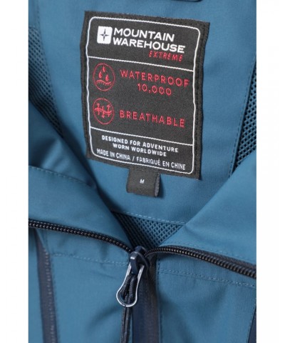 Stride Extreme Stretch Panel Mens Waterproof Jacket Blue $37.79 Jackets