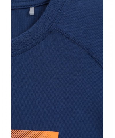 Sunrise Mens Organic T-Shirt Navy $11.43 Tops