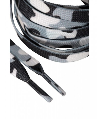 Camo Kids Shoe Laces 100cm Grey $7.40 Footwear