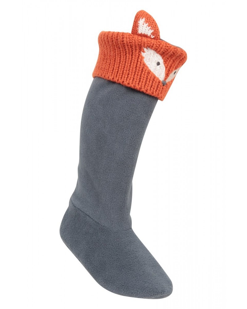 Kids Animal Rain Boot Liners Grey $11.39 Footwear