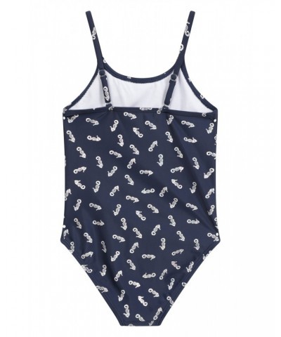 Kids Ruffle Swimsuit Navy $12.75 Swimwear