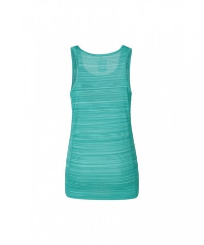 Endurance Striped Womens Tank Top Bright Green $10.99 Tops