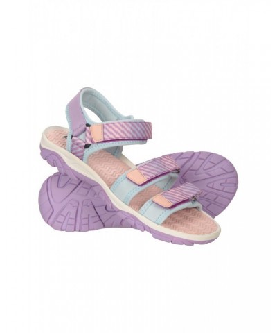 3-Strap Kids Sandals Purple $18.13 Footwear