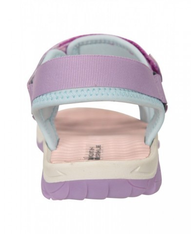 3-Strap Kids Sandals Purple $18.13 Footwear