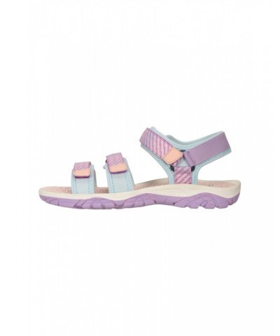 3-Strap Kids Sandals Purple $18.13 Footwear