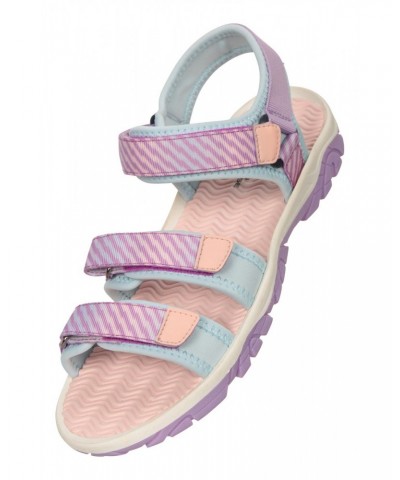 3-Strap Kids Sandals Purple $18.13 Footwear