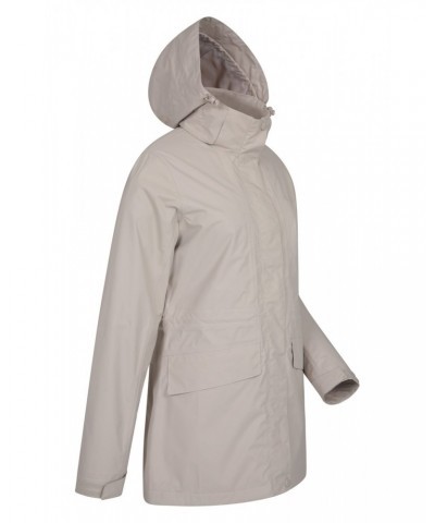 Glacial Extreme Womens Long Waterproof Jacket Beige $29.40 Jackets