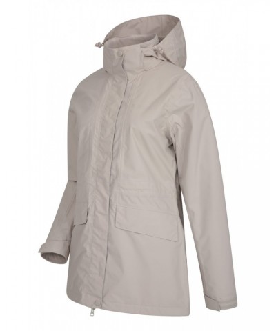 Glacial Extreme Womens Long Waterproof Jacket Beige $29.40 Jackets