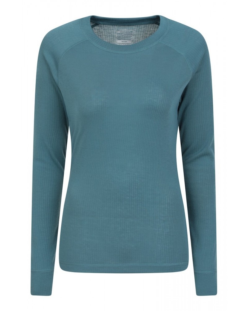 Talus Womens Thermal Top Teal $13.74 Thermals