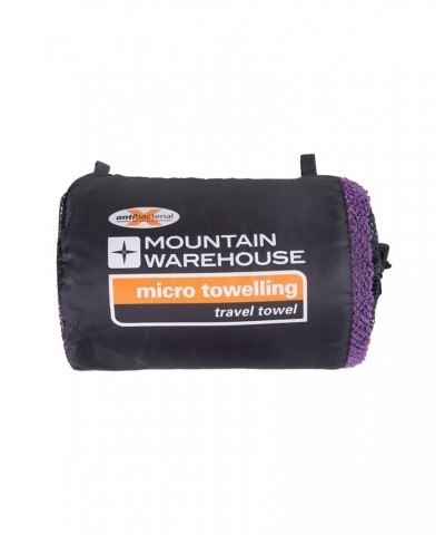 Micro Towelling Travel Towel - Large - 130 x 70cm Purple $11.99 Travel Accessories