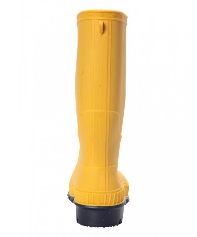 Plain Kids Rain Boots Mustard $13.76 Footwear