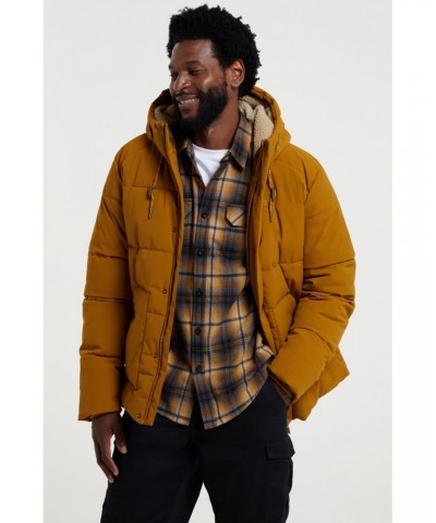 Manta Mens Sherpa Lined Insulated Jacket Tan $45.00 Jackets