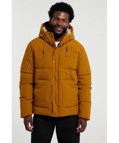 Manta Mens Sherpa Lined Insulated Jacket Tan $45.00 Jackets