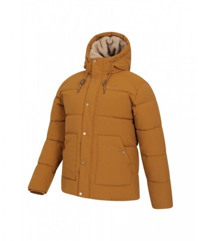 Manta Mens Sherpa Lined Insulated Jacket Tan $45.00 Jackets