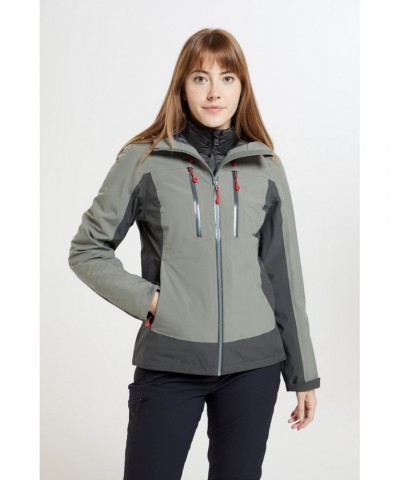 Edge Extreme Womens 3 in 1 Waterproof Jacket Khaki $71.49 Jackets