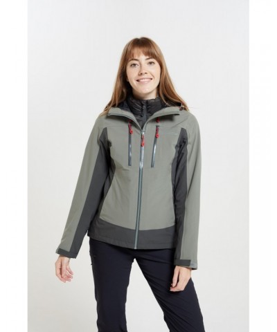 Edge Extreme Womens 3 in 1 Waterproof Jacket Khaki $71.49 Jackets