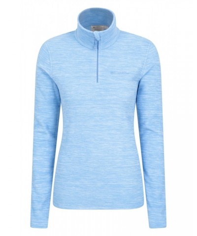 Snowdon Melange Womens Half-Zip Fleece Corn Blue $14.49 Fleece