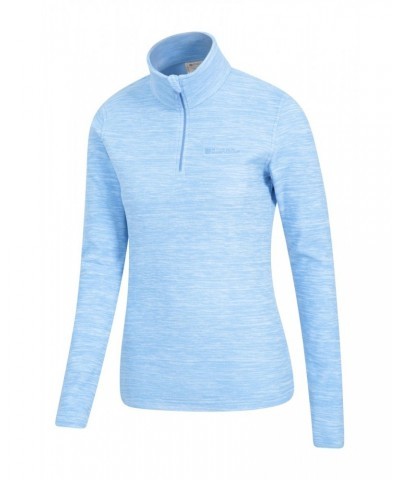 Snowdon Melange Womens Half-Zip Fleece Corn Blue $14.49 Fleece