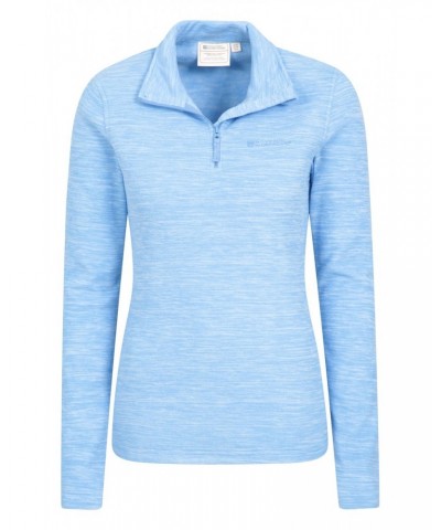 Snowdon Melange Womens Half-Zip Fleece Corn Blue $14.49 Fleece