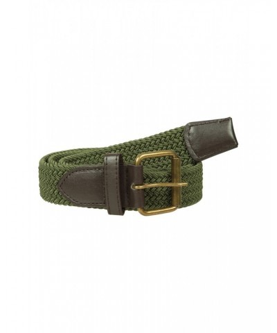 Womens Casual Webbed Belt Khaki $9.17 Accessories