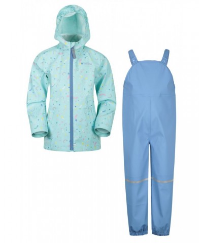 Raindrop Waterproof Jacket and Pants Set Teal $30.20 Babywear