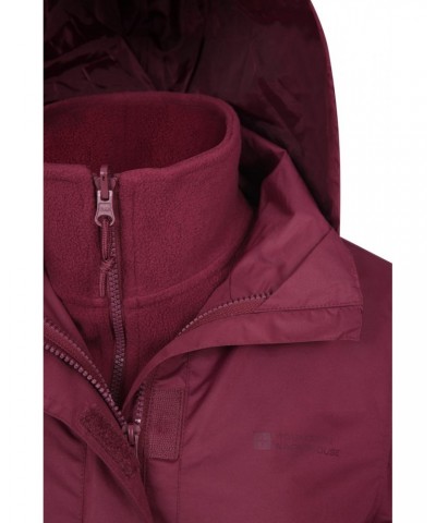 Fell II Womens 3 in 1 Jacket Burgundy $32.20 Jackets