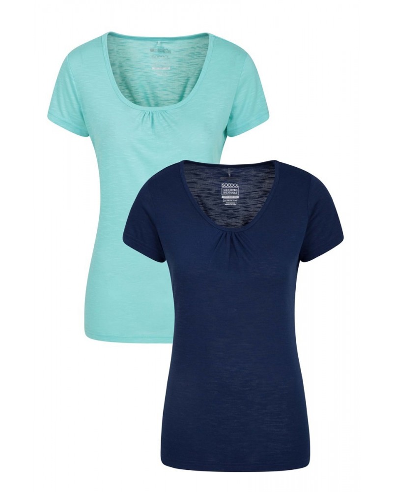 Agra Quick-Dry Womens T-Shirt - 2 Pack Mint $16.10 Tops