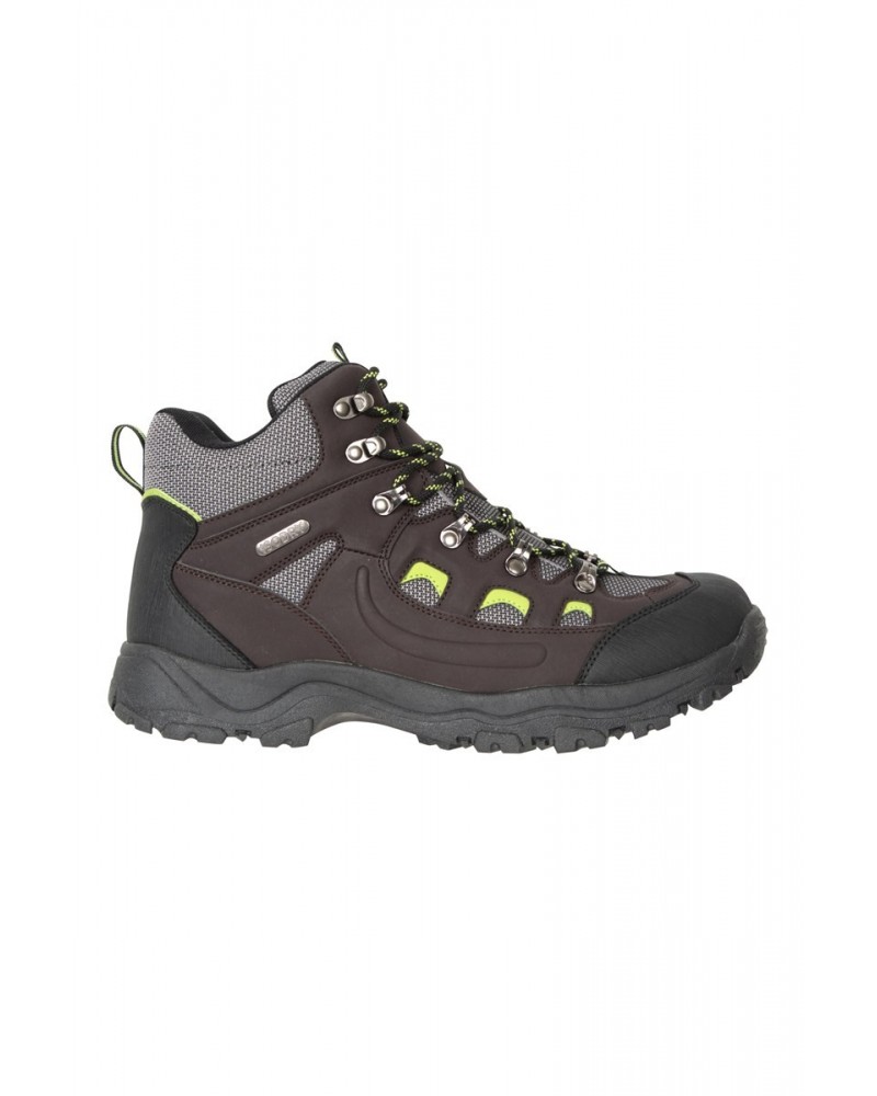 Adventurer Mens Waterproof Hiking Boots Lime $31.19 Footwear