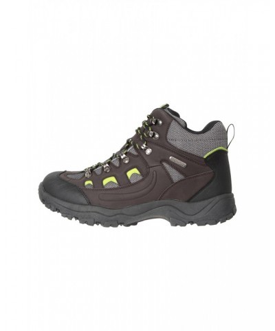 Adventurer Mens Waterproof Hiking Boots Lime $31.19 Footwear