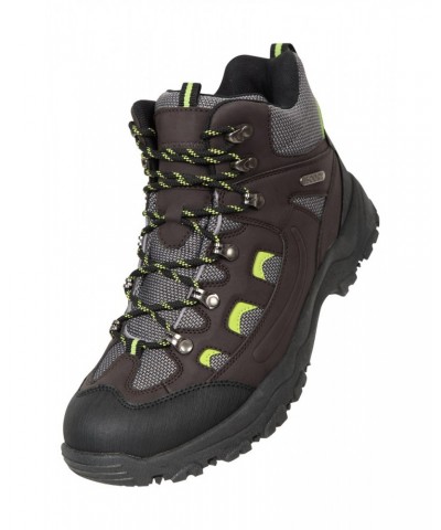 Adventurer Mens Waterproof Hiking Boots Lime $31.19 Footwear