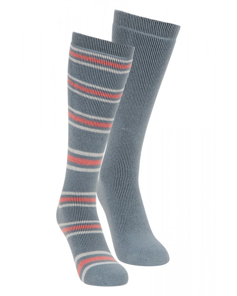 Striped Ski Tube Socks Multipack Blue $11.19 Accessories