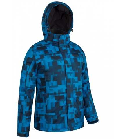 Shadow Mens Printed Ski Jacket Blue $30.79 Jackets