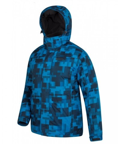 Shadow Mens Printed Ski Jacket Blue $30.79 Jackets