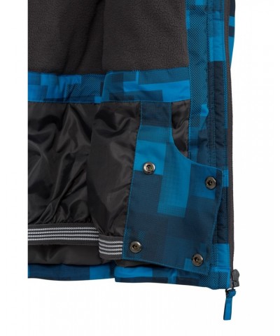 Shadow Mens Printed Ski Jacket Blue $30.79 Jackets