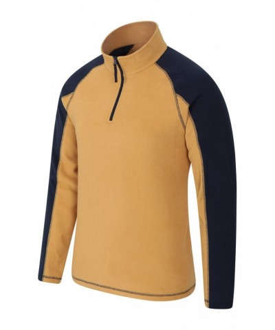 Ashbourne Mens Half-Zip Fleece Beige $13.74 Fleece