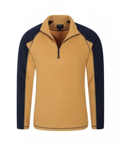 Ashbourne Mens Half-Zip Fleece Beige $13.74 Fleece