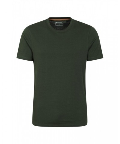 Flint Mens Crew Neck T-Shirt Khaki $10.79 Tops