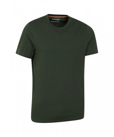 Flint Mens Crew Neck T-Shirt Khaki $10.79 Tops