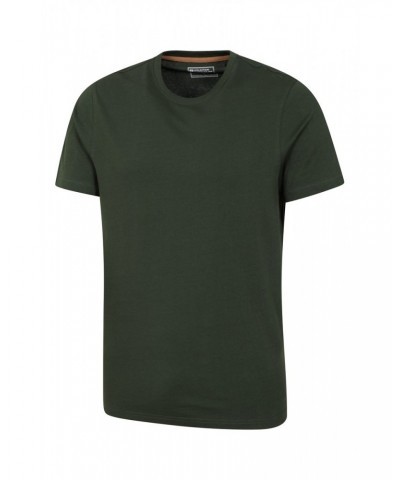 Flint Mens Crew Neck T-Shirt Khaki $10.79 Tops