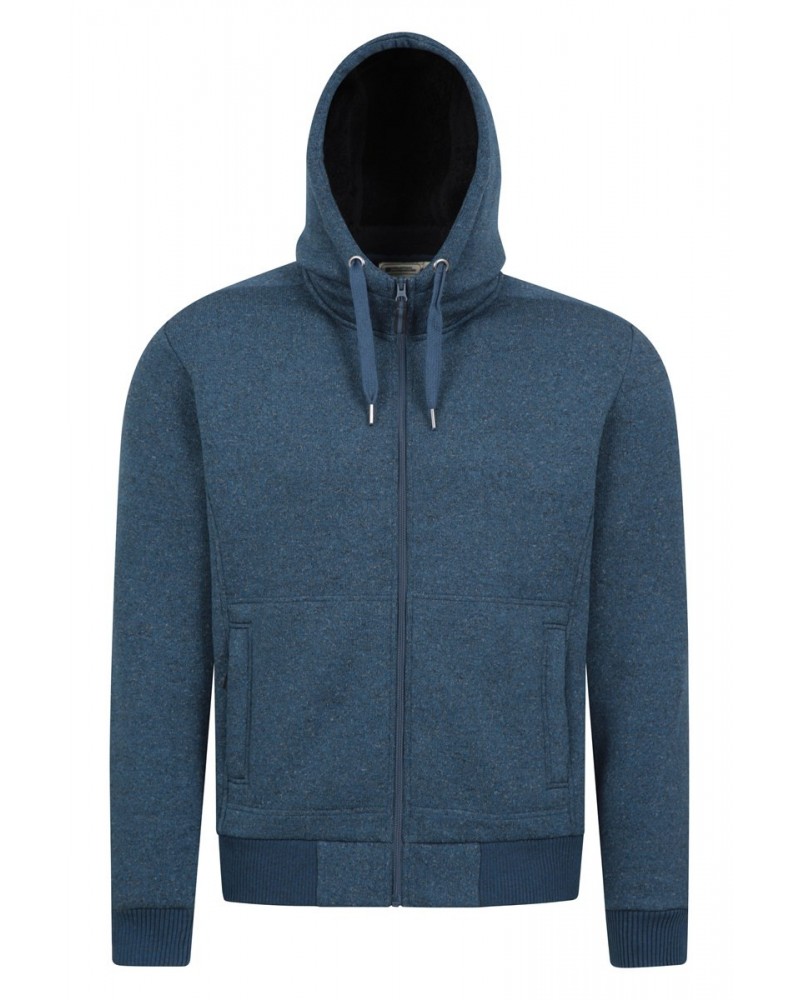 Nevis Mens Fleece Lined Hoodie Dark Blue $19.00 Loungewear