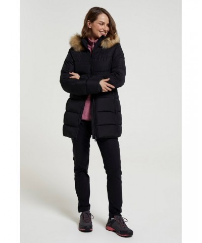 Nola Womens Long Insulated Jacket Black $39.89 Jackets