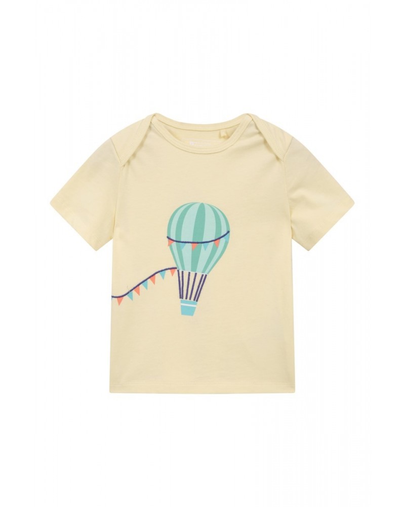 Baby Organic T-Shirt Yellow $9.71 Tops