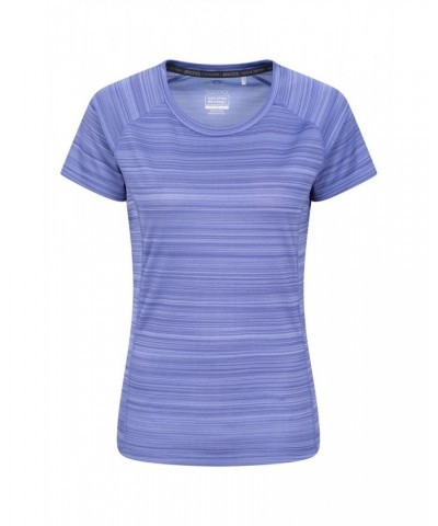 Endurance Striped Womens Tee Cobalt $10.99 Active