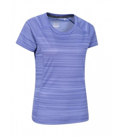 Endurance Striped Womens Tee Cobalt $10.99 Active